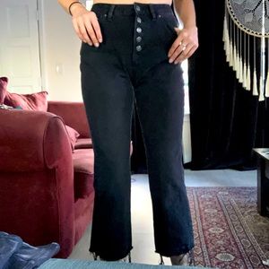 Cropped flare jeans